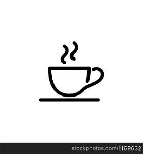 Cafe icon. Line design template