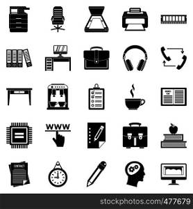 Cafe icons set. Simple set of 25 cafe vector icons for web isolated on white background. Cafe icons set, simple style