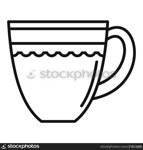 Cafe mug icon outline vector. Hot cup. Warm mug. Cafe mug icon outline vector. Hot cup