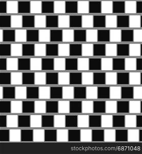 Cafe wall optical illusion. Seamless geometric background. Vector illustration.. Cafe wall geometric optical illusion