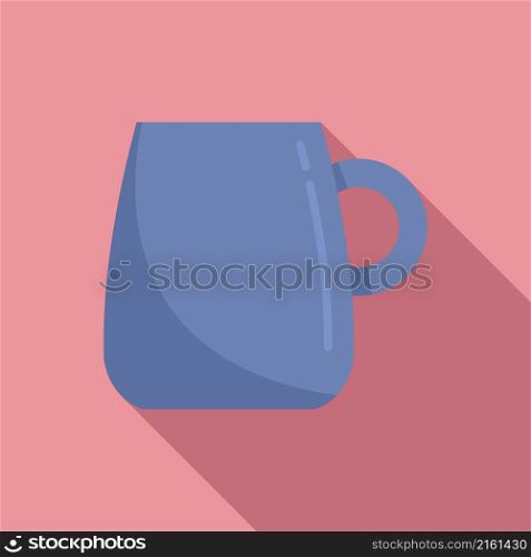 Cafeteria mug icon flat vector. Hot cup. Drink mug. Cafeteria mug icon flat vector. Hot cup