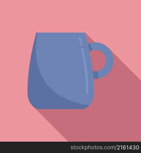 Cafeteria mug icon flat vector. Hot cup. Drink mug. Cafeteria mug icon flat vector. Hot cup