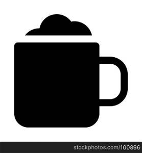 Caffe mocha - hot chocolate, icon on isolated background