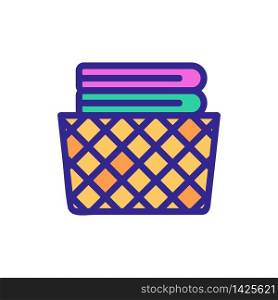 cage basket for home icon vector. cage basket for home sign. color symbol illustration. cage basket for home icon vector outline illustration