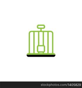 Cage icon, illustration design template