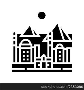 cairo ancient city glyph icon vector. cairo ancient city sign. isolated contour symbol black illustration. cairo ancient city glyph icon vector illustration
