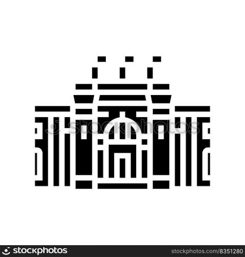 cairo museum glyph icon vector. cairo museum sign. isolated symbol illustration. cairo museum glyph icon vector illustration