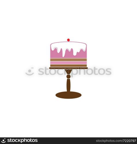 cake bakery logo design ilustration
