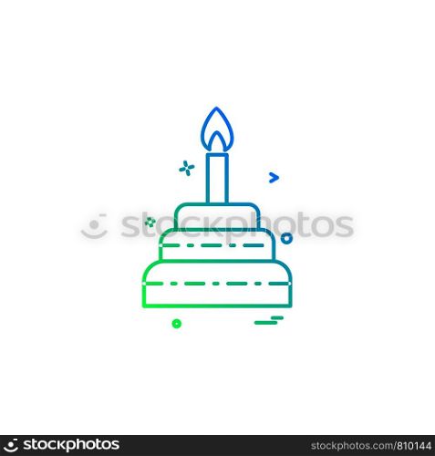 Cake icon deisgn vector