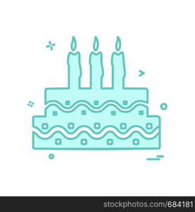 Cake icon design vector