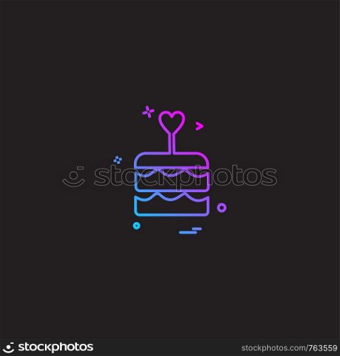 Cake icon design vector