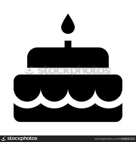 cake, icon on isolated background