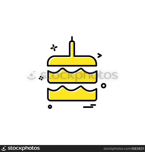 cake icon vector design