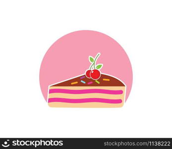 Cake logo vector ilustration template