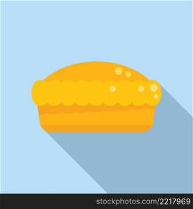 Cake pie icon flat vector. Sweet fruit. Cute pastry. Cake pie icon flat vector. Sweet fruit