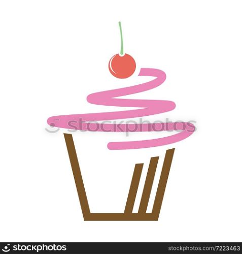Cake vector logo template icon design