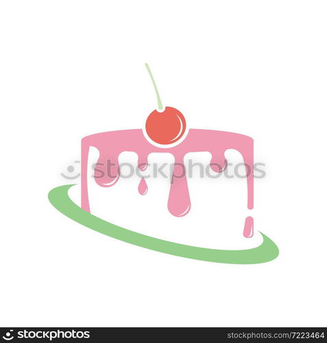 Cake vector logo template icon design