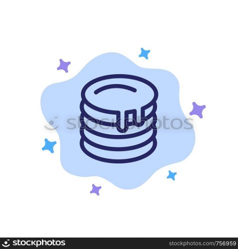 Cake, Wedding, Wedding Cake, Canada Blue Icon on Abstract Cloud Background