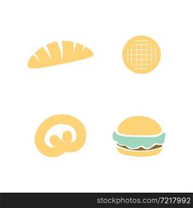 Cakes and Bakery icon logo design food vector bread vector, and symbol and icon food