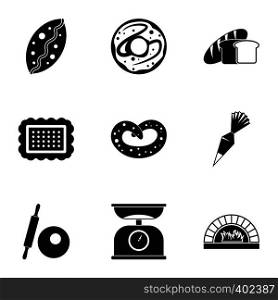 Cakes icons set. Simple illustration of 9 cakes vector icons for web. Cakes icons set, simple style