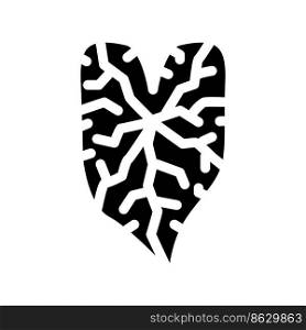 caladium tropical leaf glyph icon vector. caladium tropical leaf sign. isolated symbol illustration. caladium tropical leaf glyph icon vector illustration