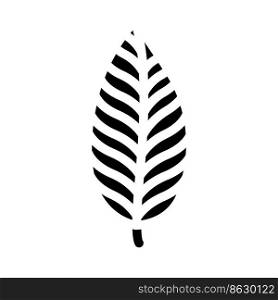 calathea tropical leaf glyph icon vector. calathea tropical leaf sign. isolated symbol illustration. calathea tropical leaf glyph icon vector illustration