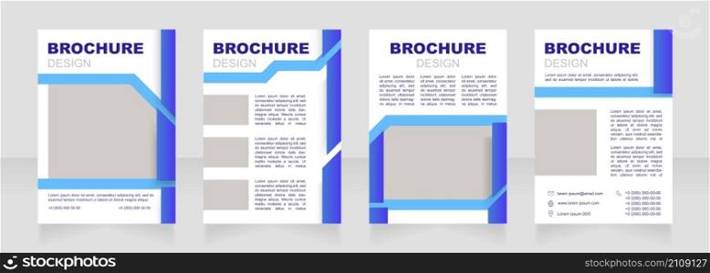 Calculating construction costs blank brochure design. Template set with copy space for text. Premade corporate reports collection. Editable 4 paper pages. Arial Black, Regular fonts used. Calculating construction costs blank brochure design