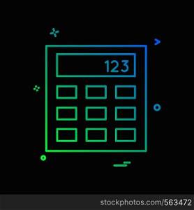 calculator business office icon vector design
