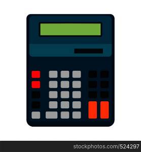 Calculator business vector illustration icon design isolated. Button display sign finance. Office tax flat equipment