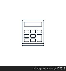 Calculator creative icon from stationery icons Vector Image