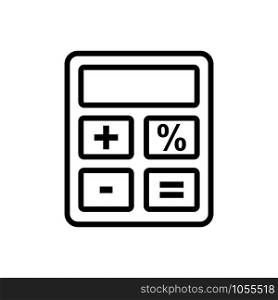 calculator - education icon vector design template