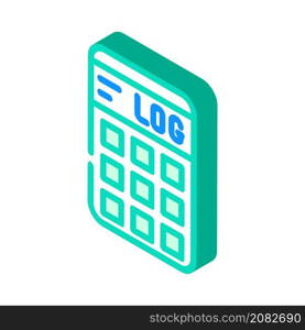 calculator gadget isometric icon vector. calculator gadget sign. isolated symbol illustration. calculator gadget isometric icon vector illustration