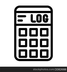calculator gadget line icon vector. calculator gadget sign. isolated contour symbol black illustration. calculator gadget line icon vector illustration