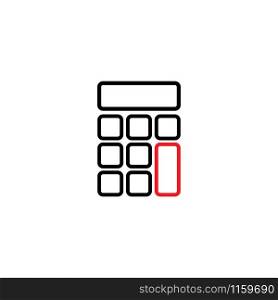 Calculator graphic design template vector isolated illustration. Calculator graphic design template vector isolated