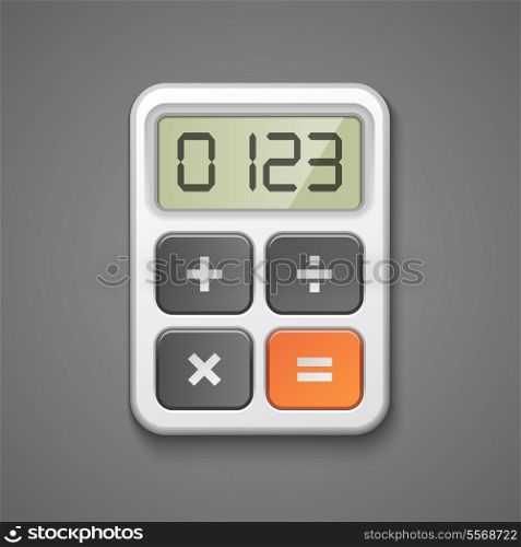 Calculator icon business concept isolated vector illustration