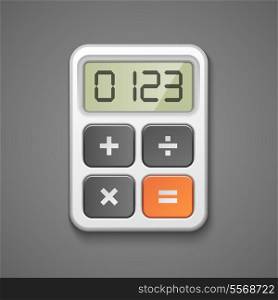Calculator icon business concept isolated vector illustration