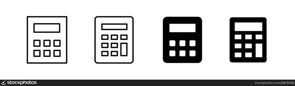 Calculator icon design element suitable for websites, print design or app