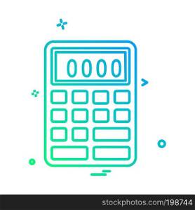 Calculator icon design vector 