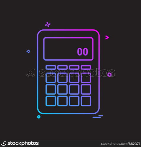 Calculator icon design vector