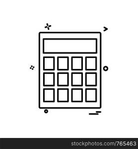 Calculator icon design vector