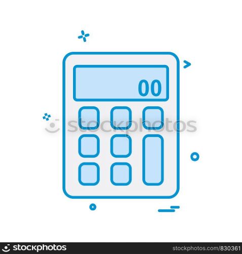 Calculator icon design vector
