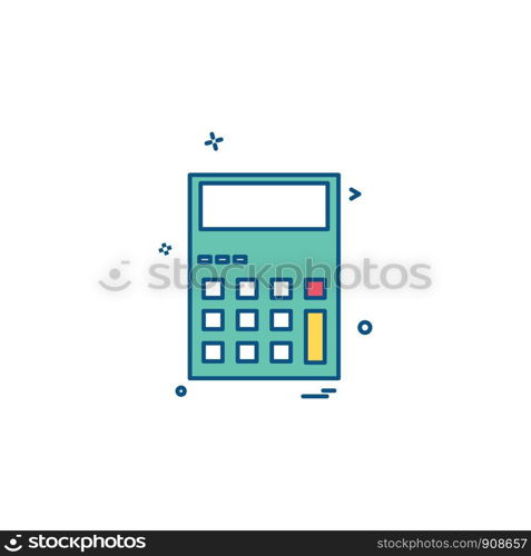 Calculator icon design vector