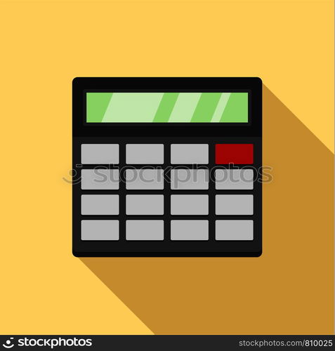 Calculator icon. Flat illustration of calculator vector icon for web design. Calculator icon, flat style