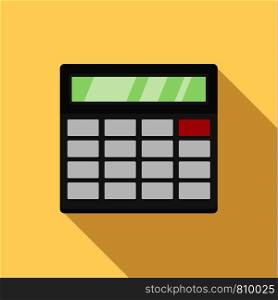 Calculator icon. Flat illustration of calculator vector icon for web design. Calculator icon, flat style