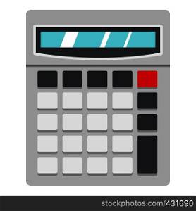 Calculator icon flat isolated on white background vector illustration. Calculator icon isolated