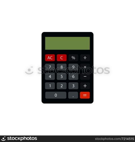 Calculator icon flat style. Vector eps10 illustration