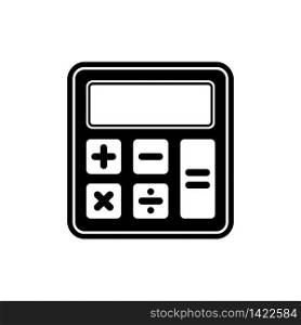 Calculator icon in black for web, mobile on isolated white background. EPS 10 vector. Calculator icon in black for web, mobile on isolated white background. EPS 10 vector.