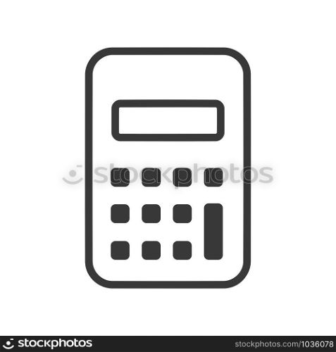 Calculator icon in simple vector format