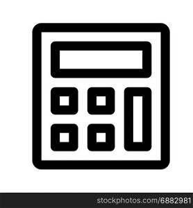 calculator, icon on isolated background