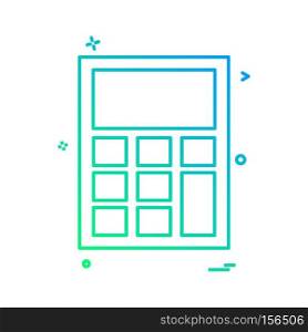 calculator icon vector design 